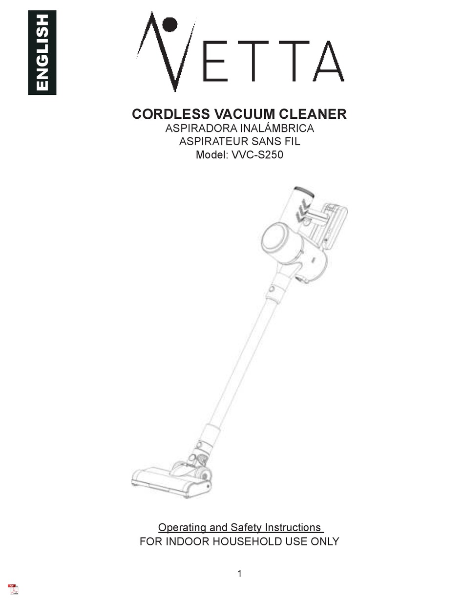 NETTA VVCS250 OPERATING AND SAFETY INSTRUCTIONS MANUAL Pdf Download