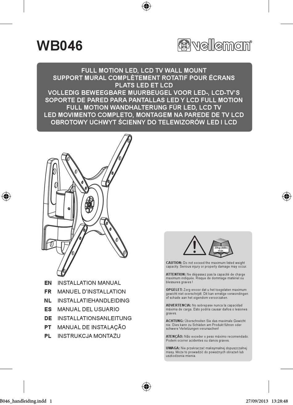 VELLEMAN WB046 INSTALLATION MANUAL Pdf Download ManualsLib