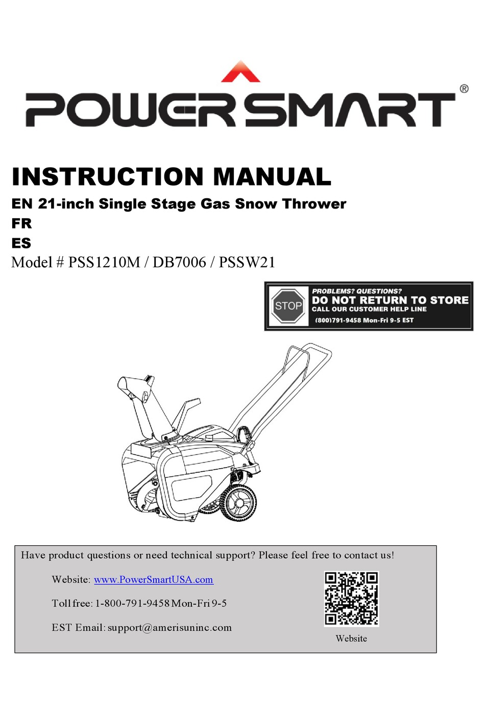 POWERSMART DB7006 INSTRUCTION MANUAL Pdf Download ManualsLib
