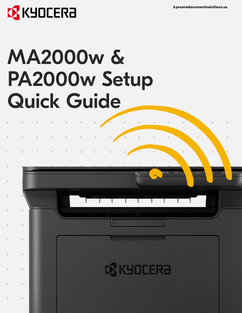 KYOCERA MA2000W SETUP QUICK MANUAL Pdf Download ManualsLib