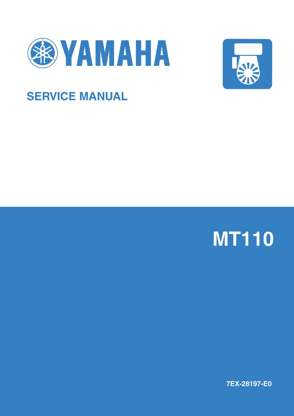 YAMAHA MT110 SERVICE MANUAL Pdf Download ManualsLib