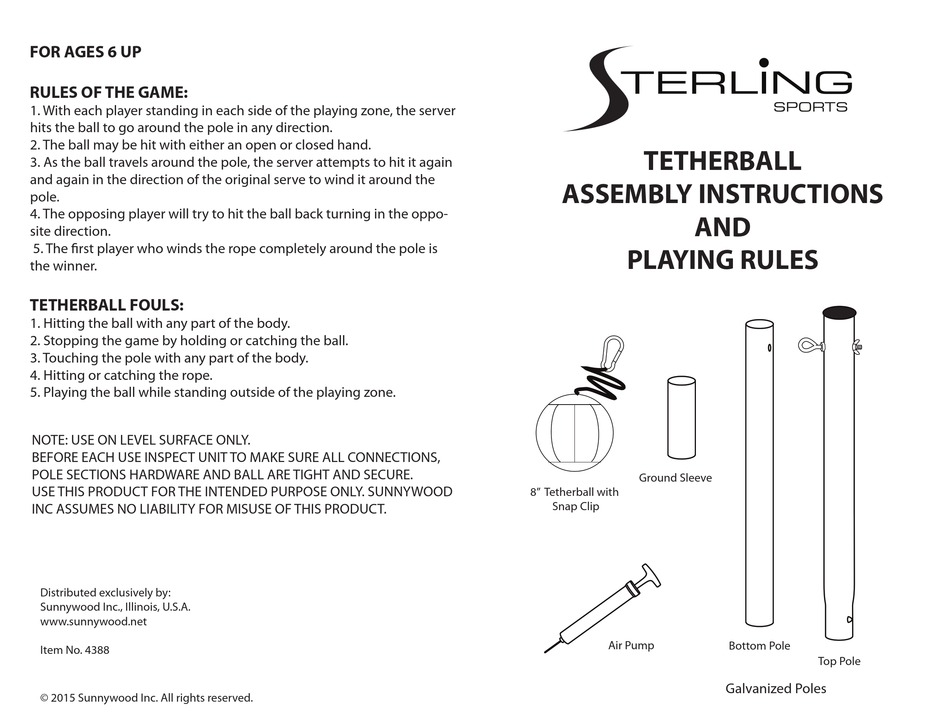 STERLING 4388 ASSEMBLY INSTRUCTIONS Pdf Download ManualsLib