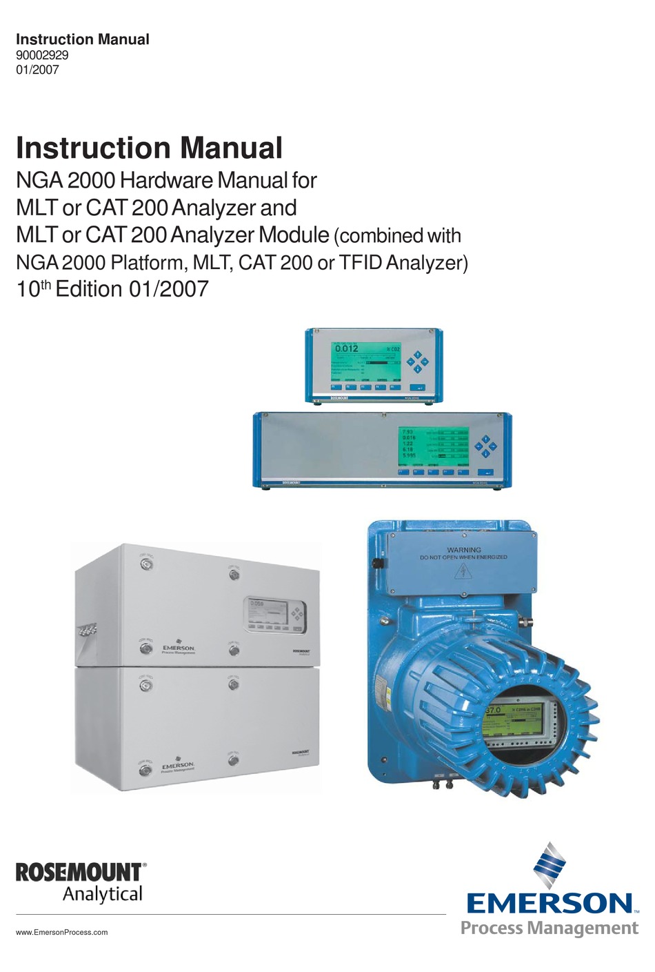 EMERSON ROSEMOUNT ANALYTICAL NGA 2000 INSTRUCTION MANUAL Pdf Download