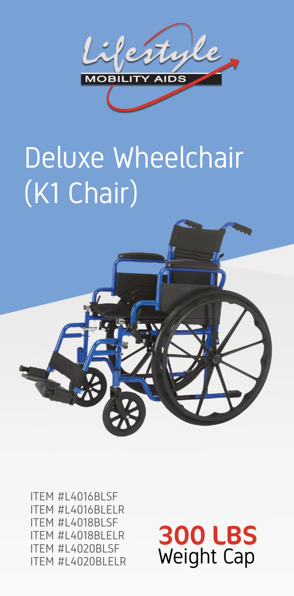 LIFESTYLE MOBILITY AIDS L4016BLSF OPERATING INSTRUCTIONS MANUAL Pdf Download ManualsLib