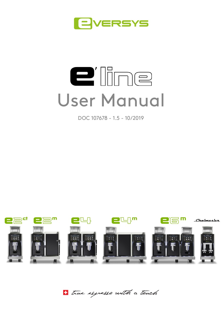 EVERSYS E SERIES USER MANUAL Pdf Download ManualsLib