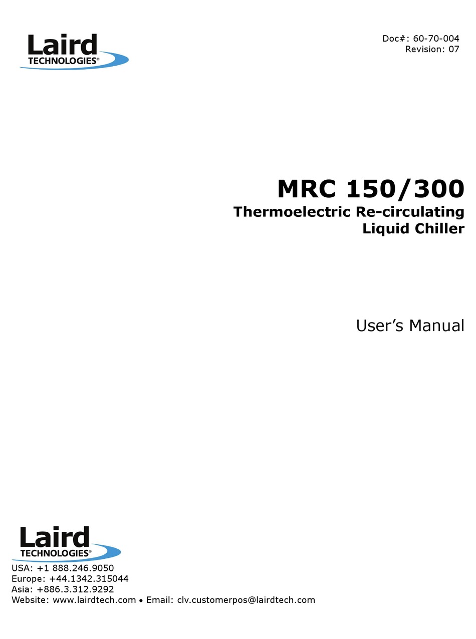 LAIRD MRC 150 USER MANUAL Pdf Download ManualsLib