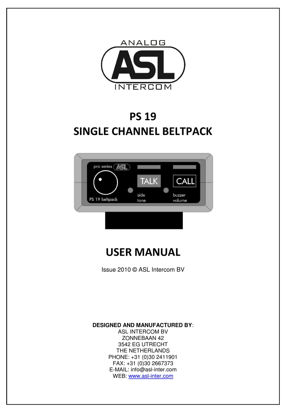 asl-intercom-ps-19-user-manual-pdf-download-manualslib