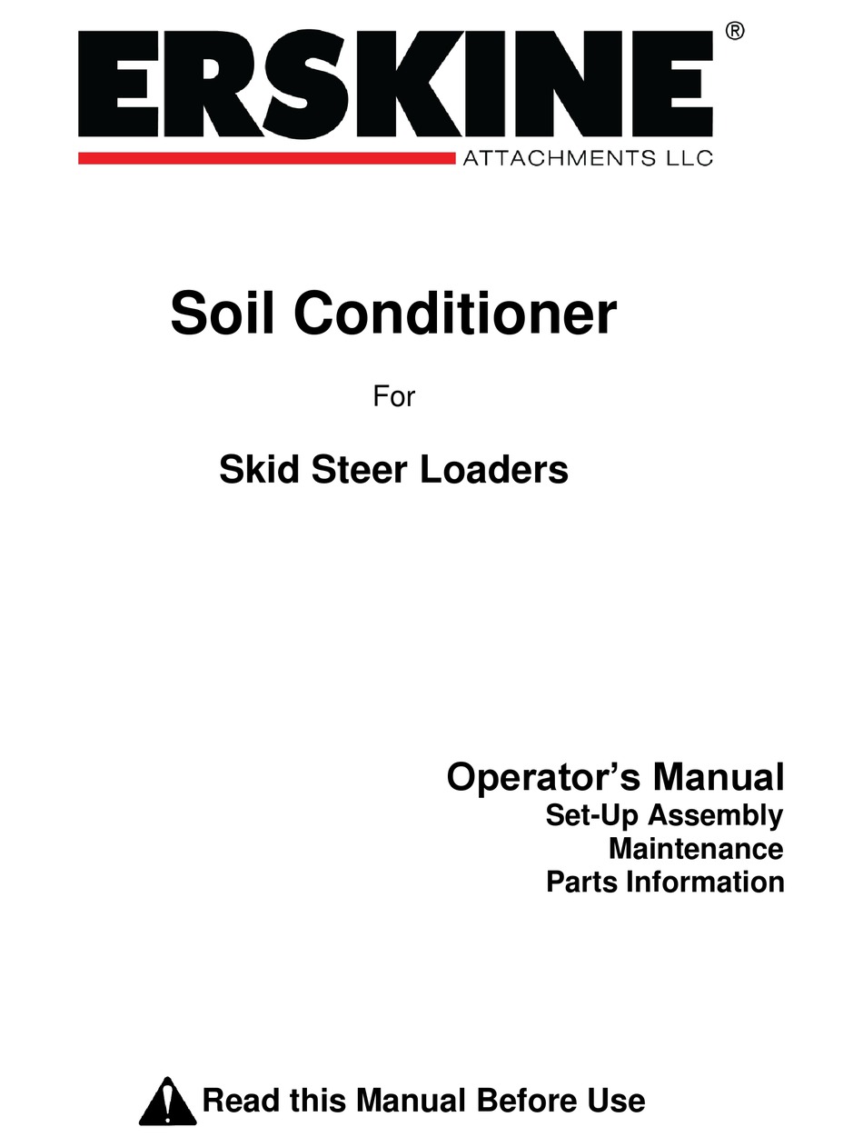ERSKINE ATTACHMENTS SC72 OPERATOR'S MANUAL Pdf Download ManualsLib