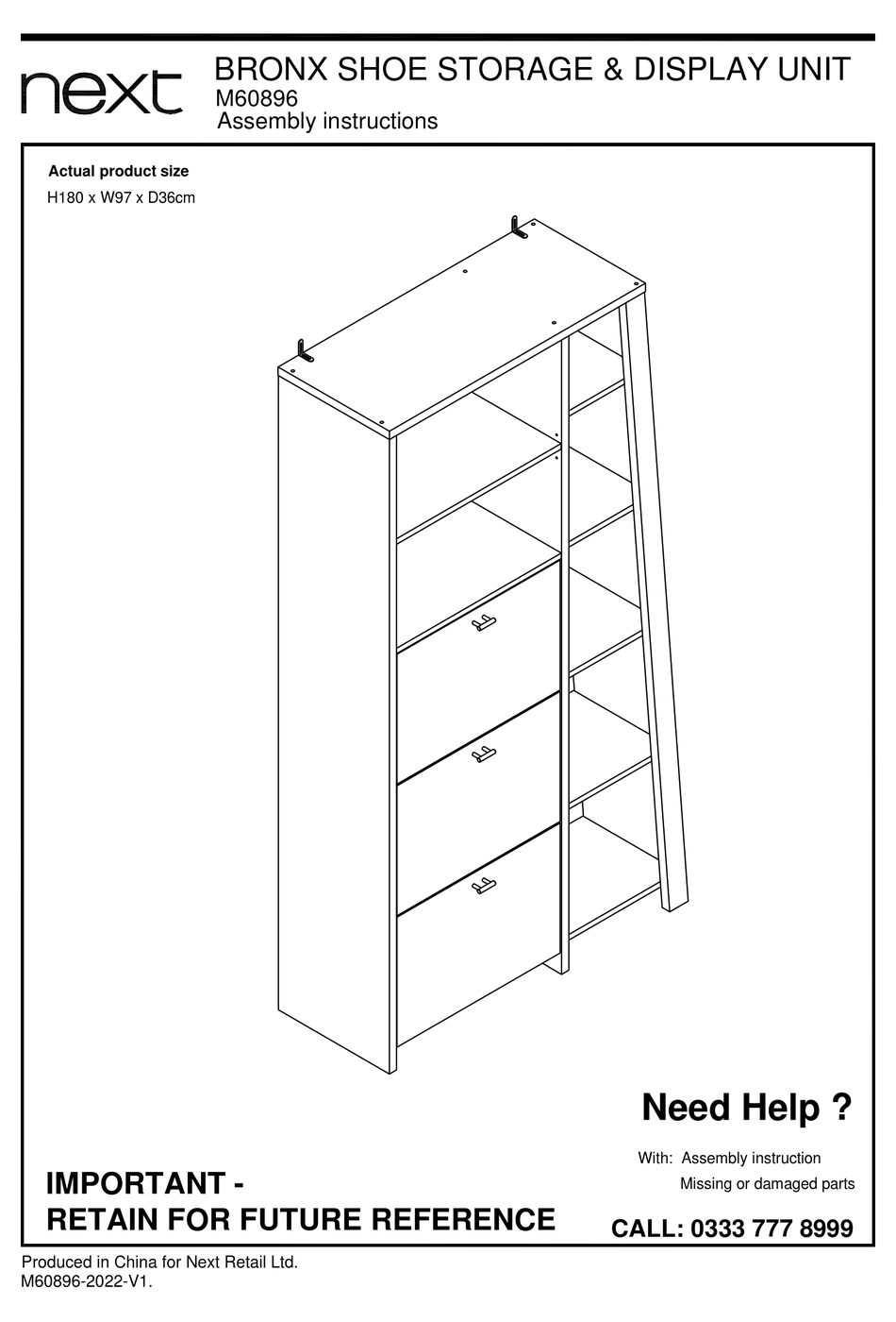 NEXT BRONX M60896 ASSEMBLY INSTRUCTIONS MANUAL Pdf Download ManualsLib