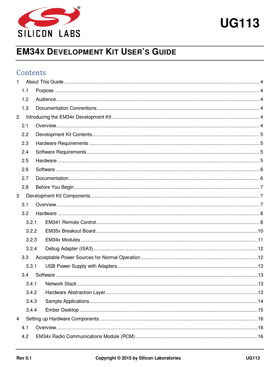SILICON LABORATORIES EM34 SERIES USER MANUAL Pdf Download | ManualsLib