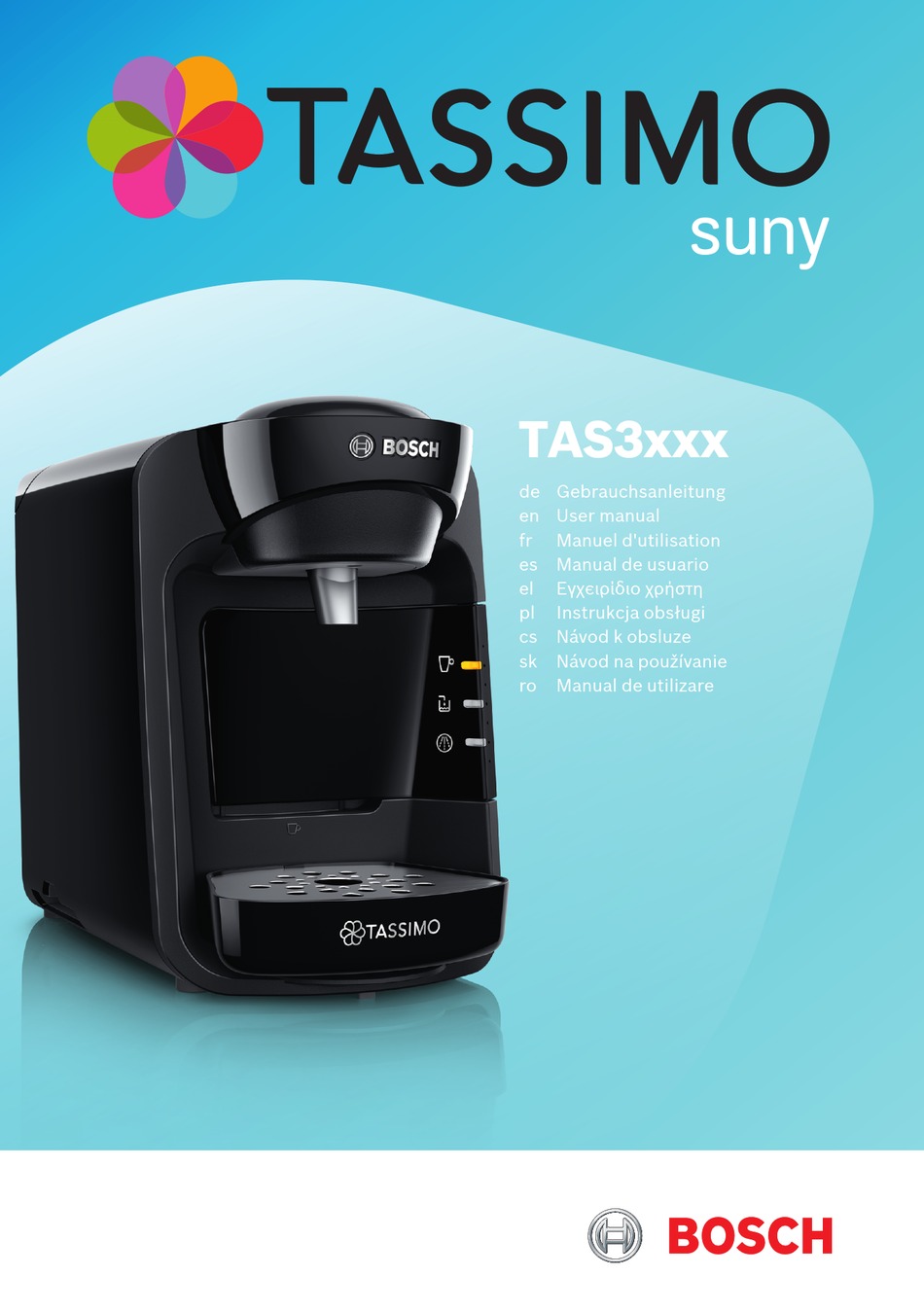 BOSCH TASSIMO SUNY TAS3 SERIES USER MANUAL Pdf Download ManualsLib