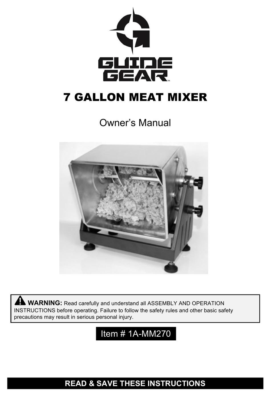 GUIDE GEAR 1AMM270 MANUAL Pdf Download ManualsLib