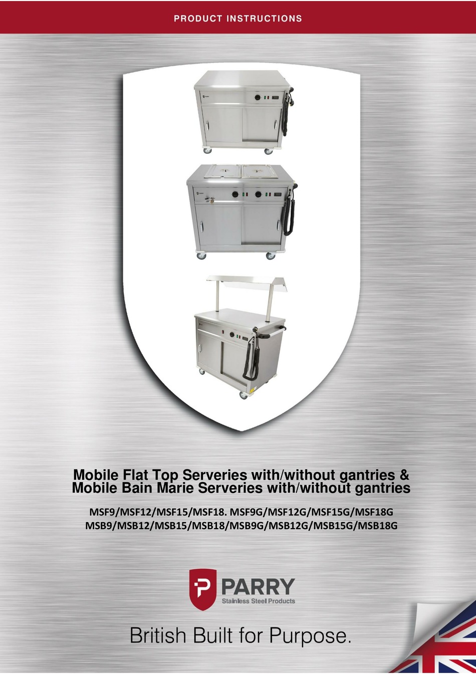 PARRY MSF9 PRODUCT INSTRUCTIONS Pdf Download ManualsLib