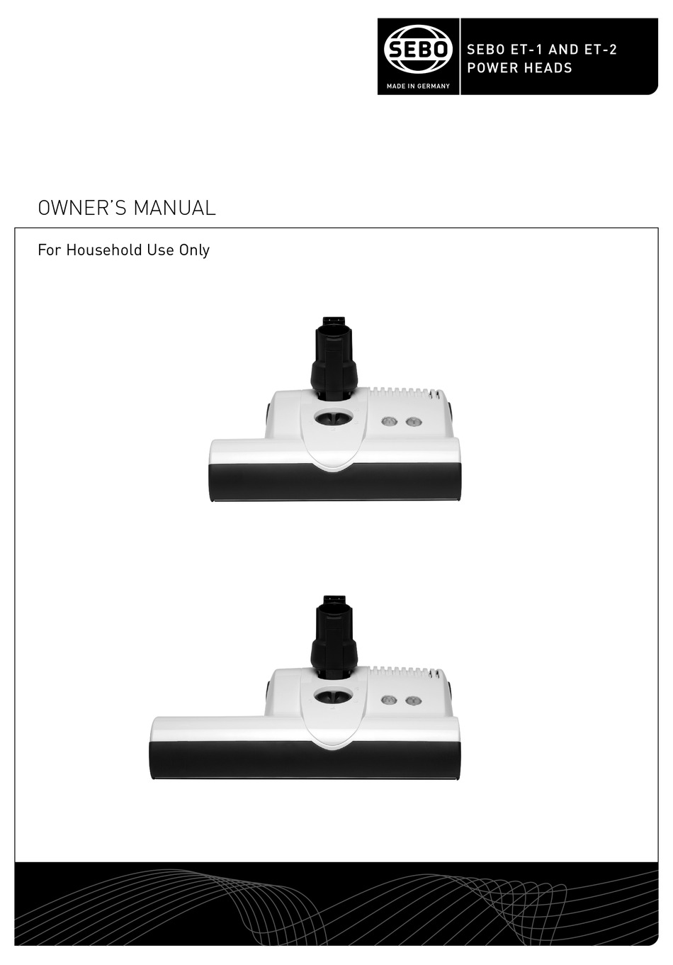 SEBO ET1 OWNER'S MANUAL Pdf Download ManualsLib