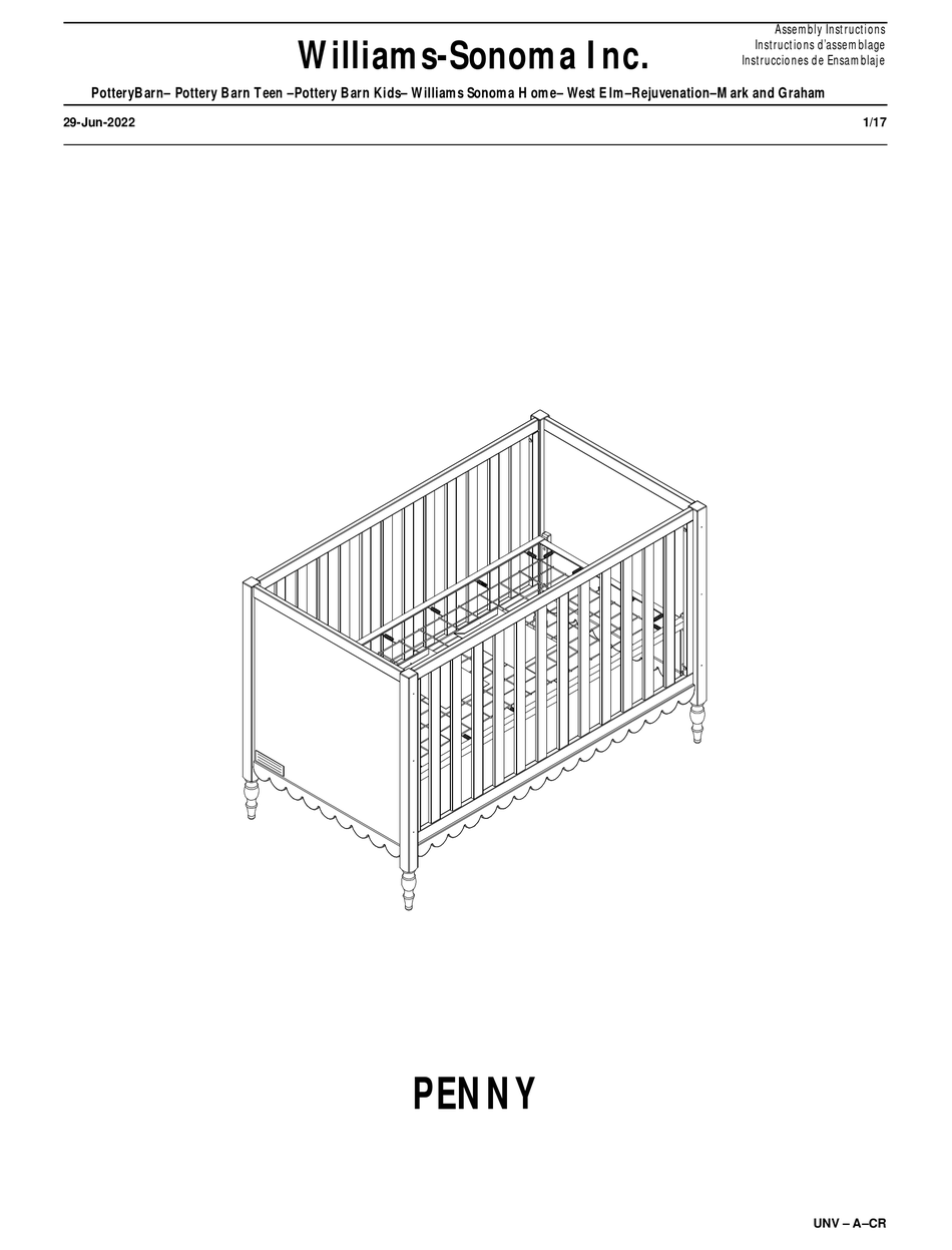 WILLIAMSSONOMA PENNY ASSEMBLY INSTRUCTIONS MANUAL Pdf Download