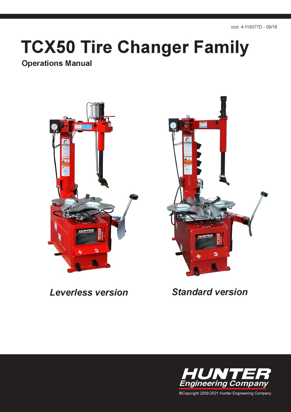 HUNTER TCX50 OPERATION MANUAL Pdf Download ManualsLib