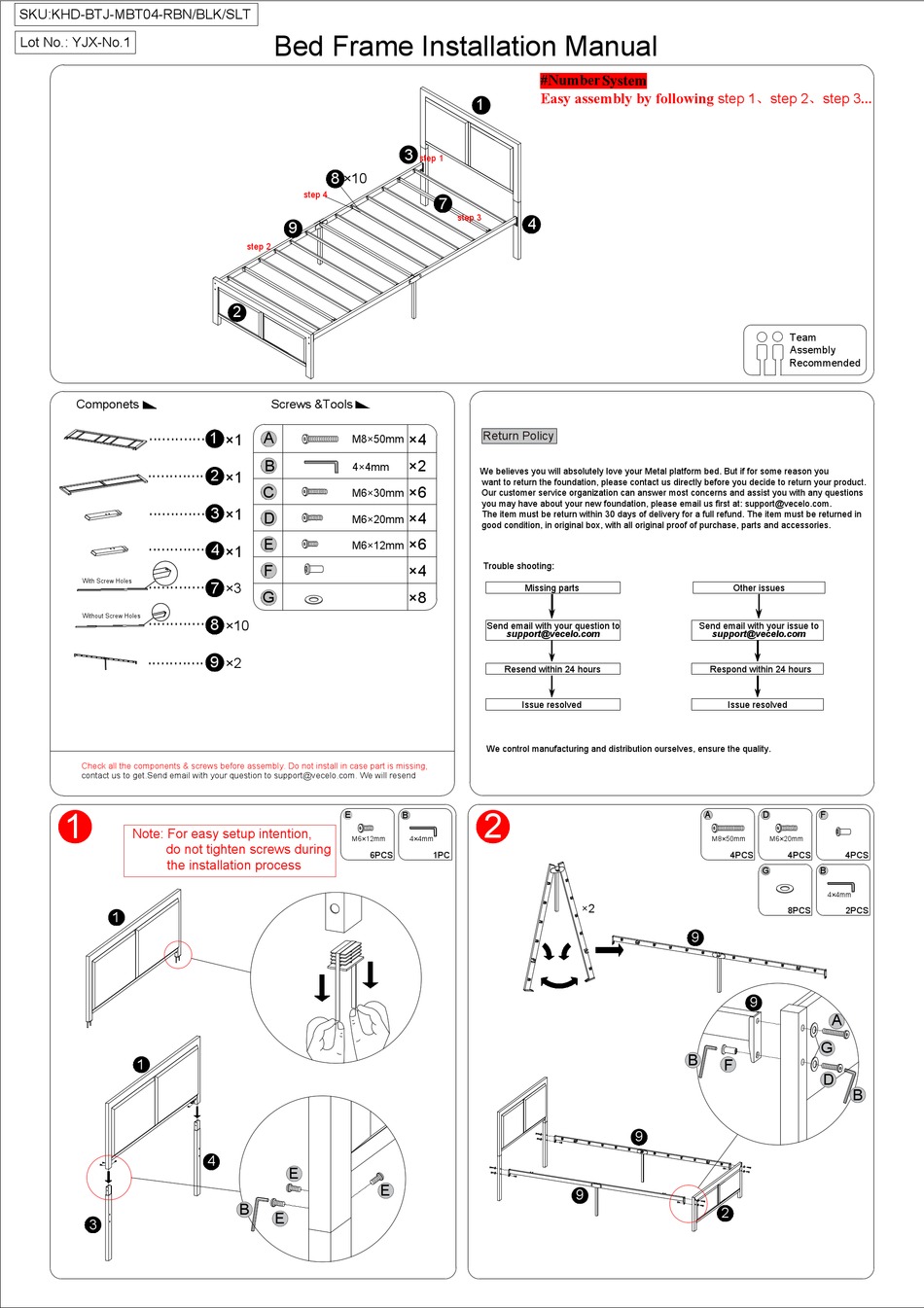 VECELO KHDBTJMBT04RBN INSTALLATION MANUAL Pdf Download ManualsLib