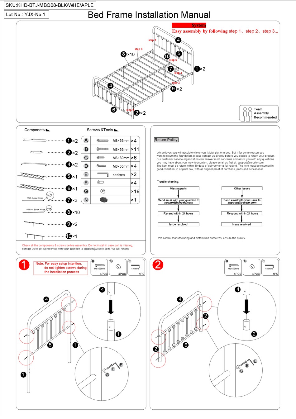 VECELO KHDBTJMBQ08BLK INSTALLATION MANUAL Pdf Download ManualsLib