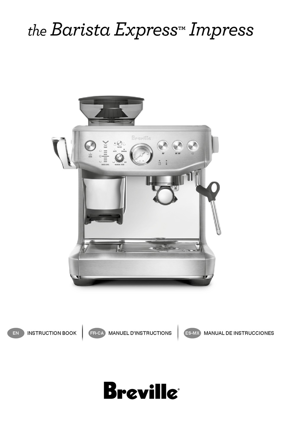 BREVILLE THE BARISTA EXPRESS IMPRESS INSTRUCTION BOOK Pdf Download