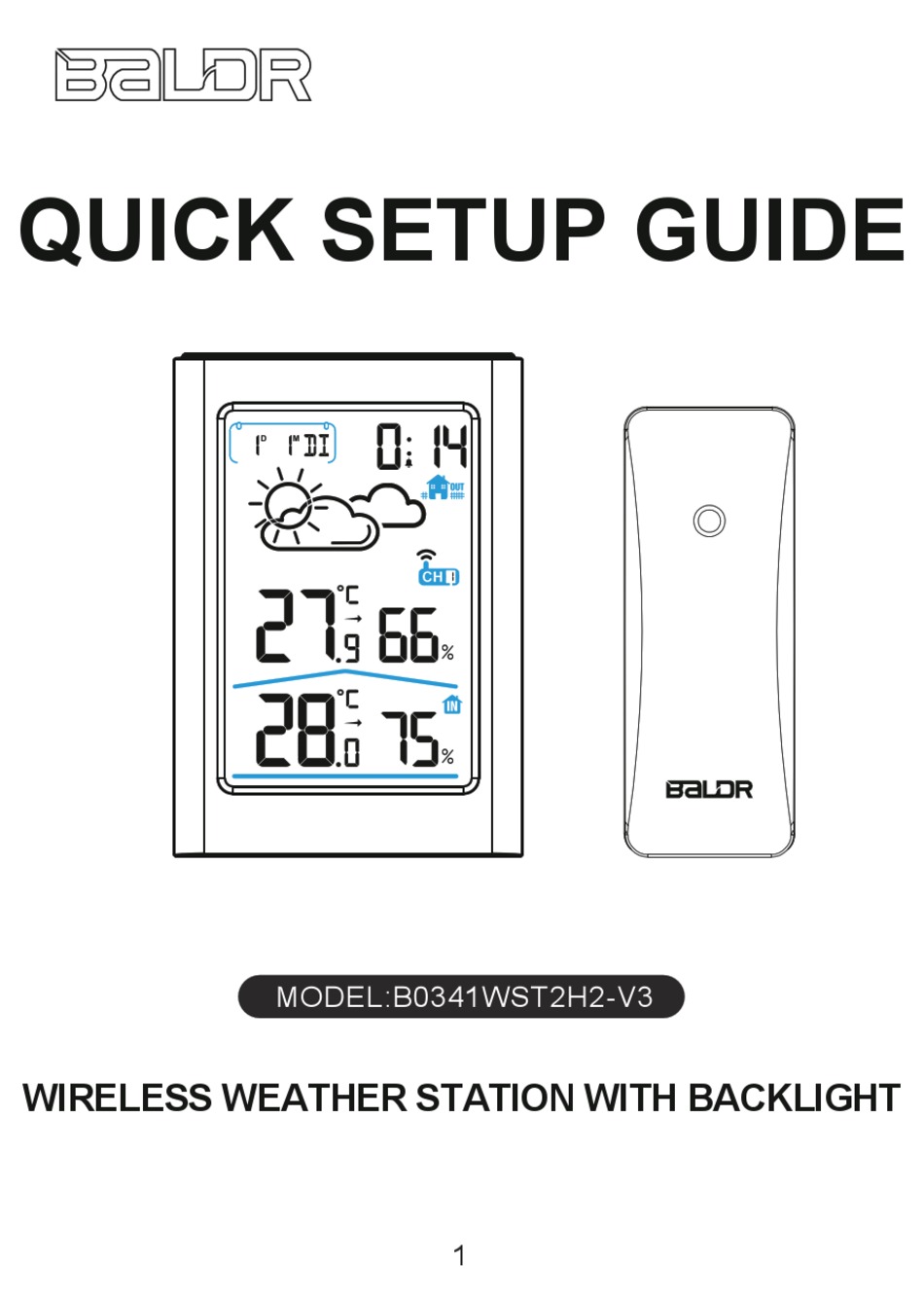 Baldr B0341wst2h2 V3 Quick Setup Manual Pdf Download Manualslib