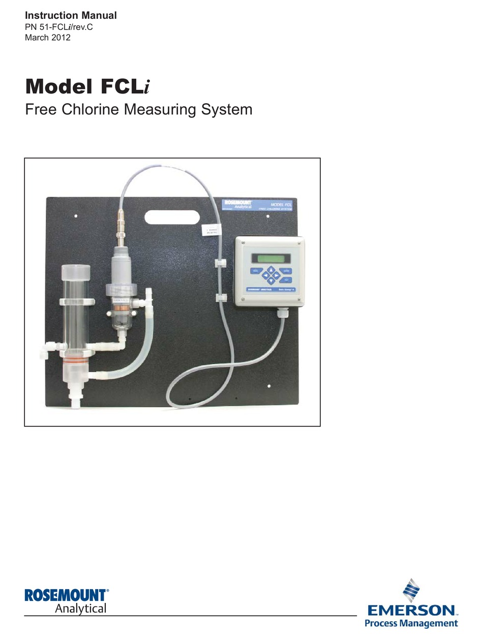 EMERSON ROSEMOUNT ANALYTICAL FCLI INSTRUCTION MANUAL Pdf Download