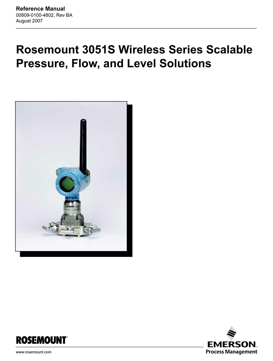 EMERSON ROSEMOUNT 3051S MANUAL Pdf Download ManualsLib