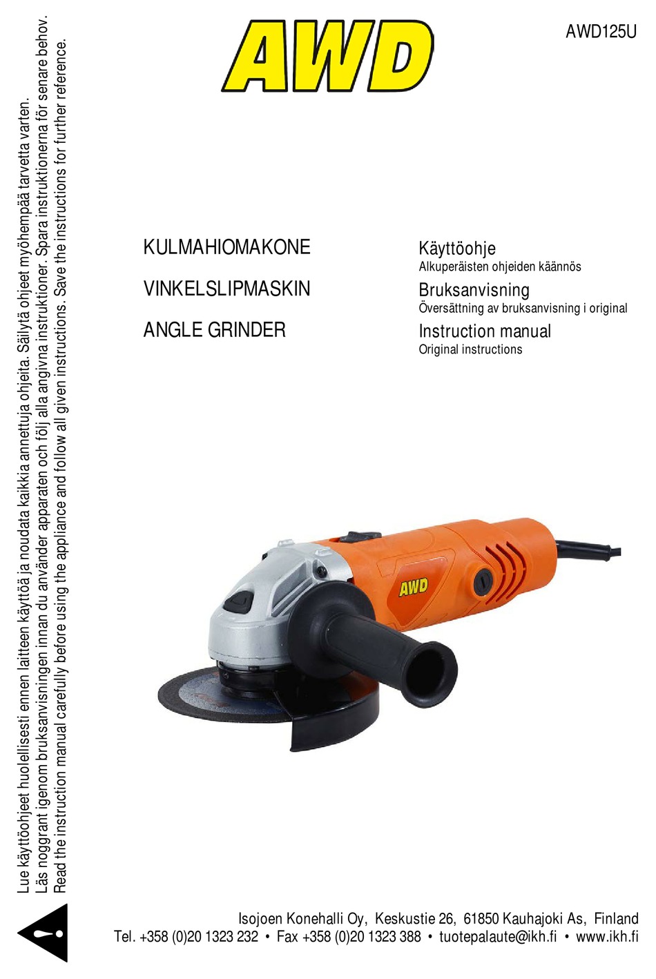 AWD AWD125U INSTRUCTION MANUAL Pdf Download ManualsLib