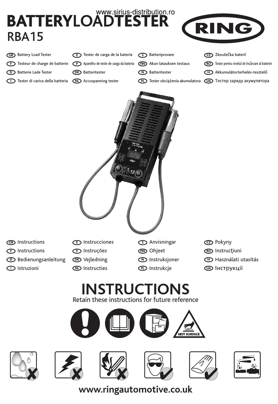 RING RBA15 INSTRUCTIONS MANUAL Pdf Download ManualsLib