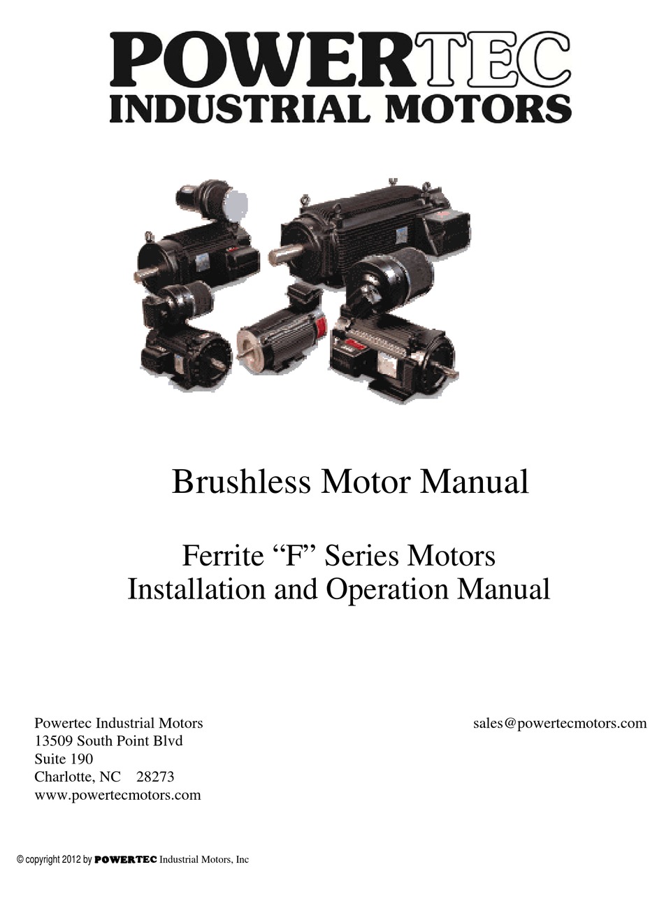 POWERTEC FERRITE F SERIES INSTALLATION AND OPERATION MANUAL Pdf ...