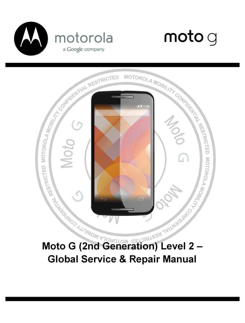 MOTOROLA MOTO G SERVICE MANUAL Pdf Download ManualsLib