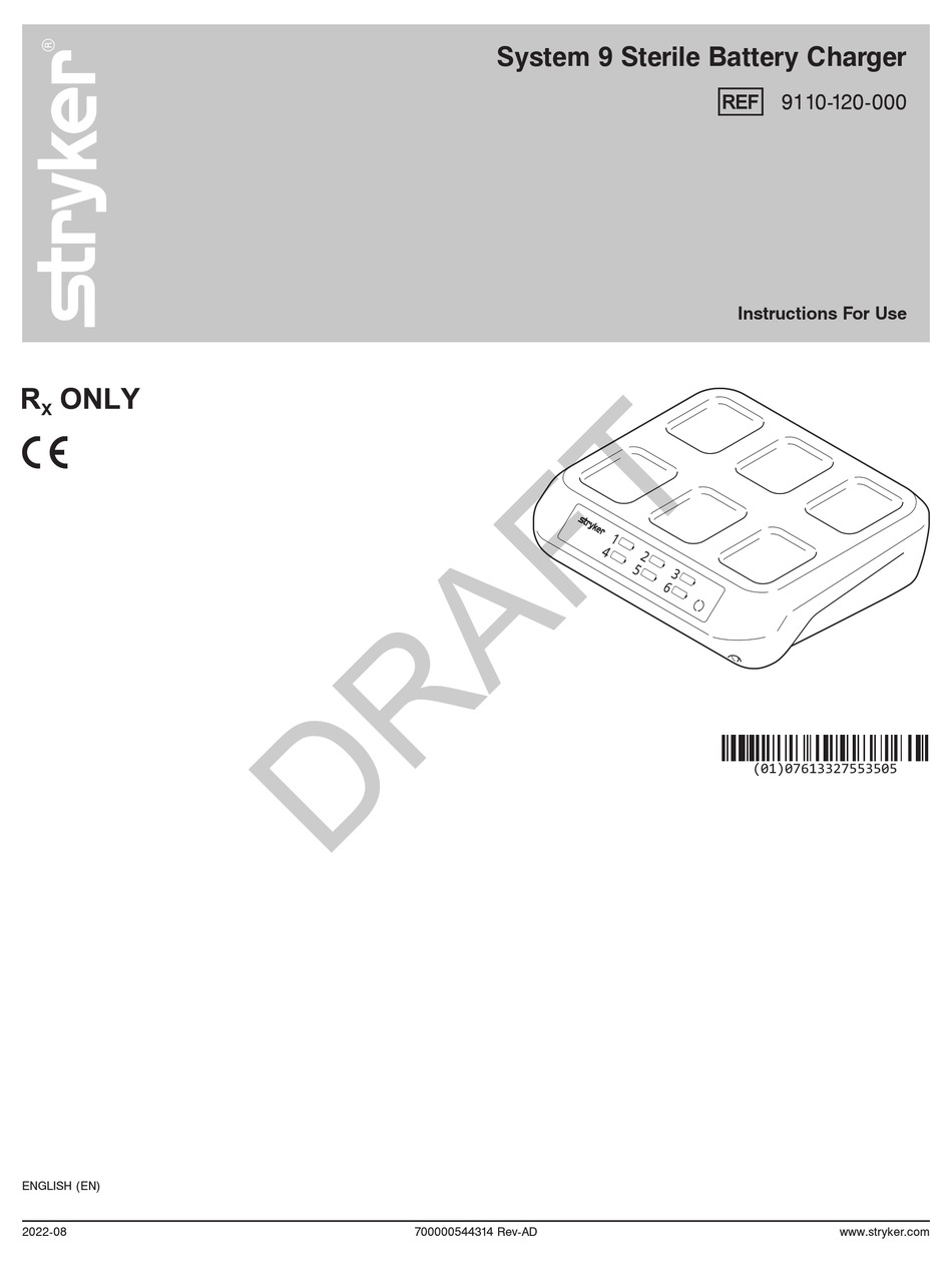 STRYKER SYSTEM 9 INSTRUCTIONS FOR USE MANUAL Pdf Download ManualsLib