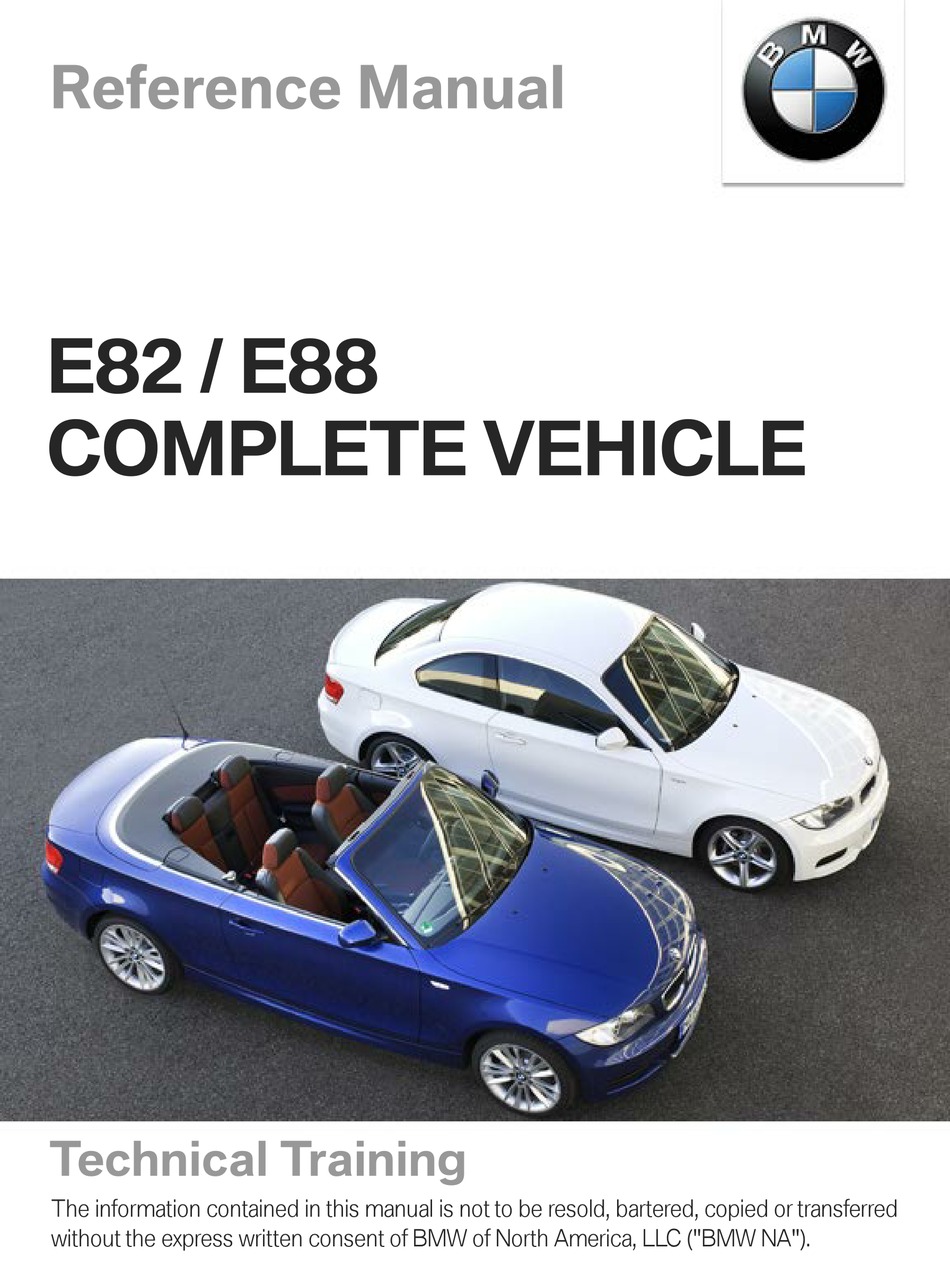 BMW 1 SERIES REFERENCE MANUAL Pdf Download ManualsLib