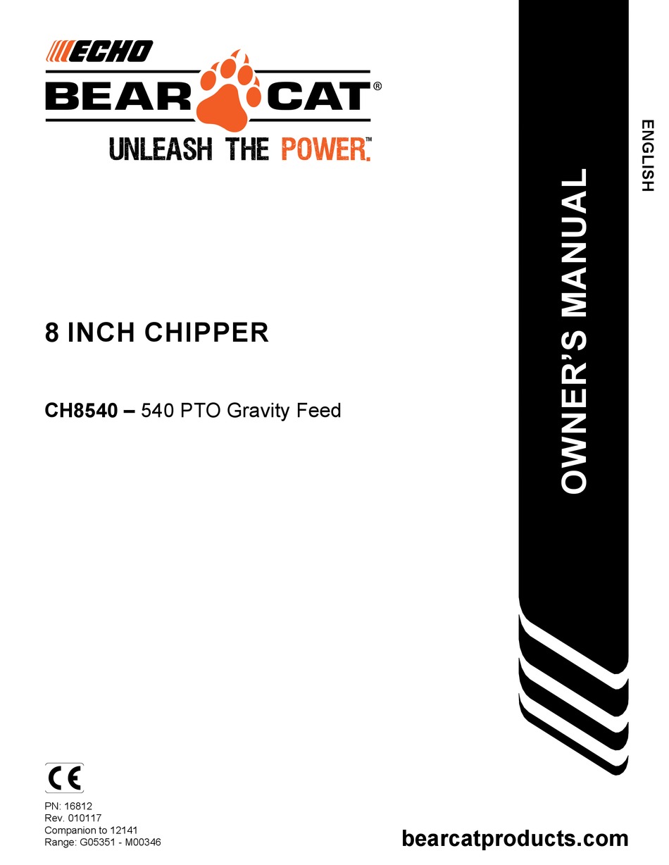 ECHO CH8540 OWNER'S MANUAL Pdf Download ManualsLib