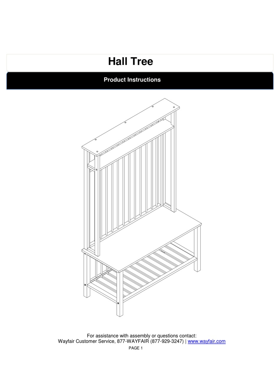 WAYFAIR HALL TREE PRODUCT INSTRUCTIONS Pdf Download ManualsLib wayfair-hall-tree-product-instructions-pdf-download-manualslib