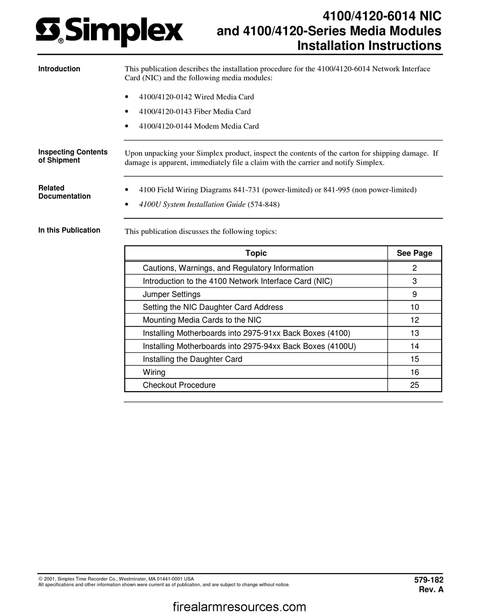 simplex-4100-series-installation-instructions-manual-pdf-download