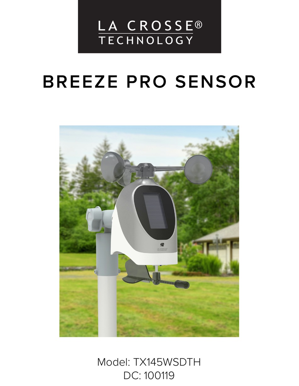 LA CROSSE TECHNOLOGY BREEZE PRO SENSOR MANUAL Pdf Download ManualsLib