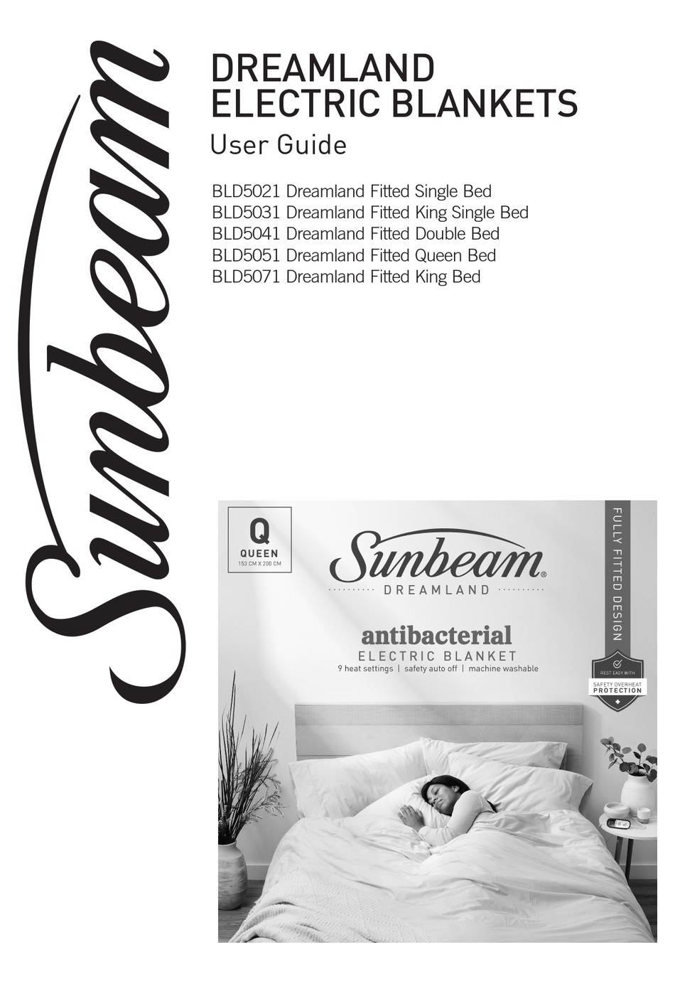 SUNBEAM DREAMLAND BLD5021 USER MANUAL Pdf Download ManualsLib