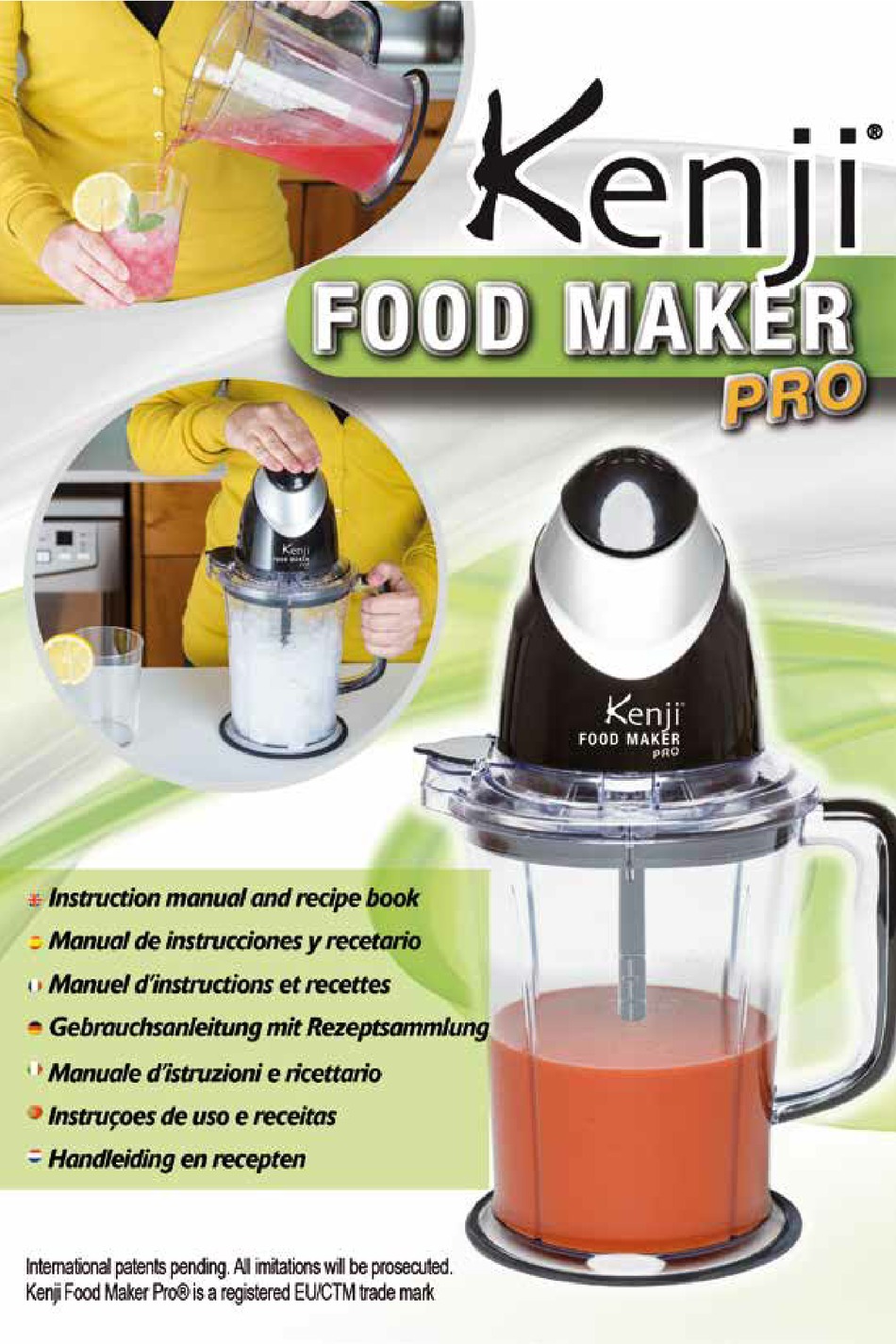 KENJI FOOD MAKER PRO INSTRUCTION MANUAL AND RECIPE BOOK Pdf Download