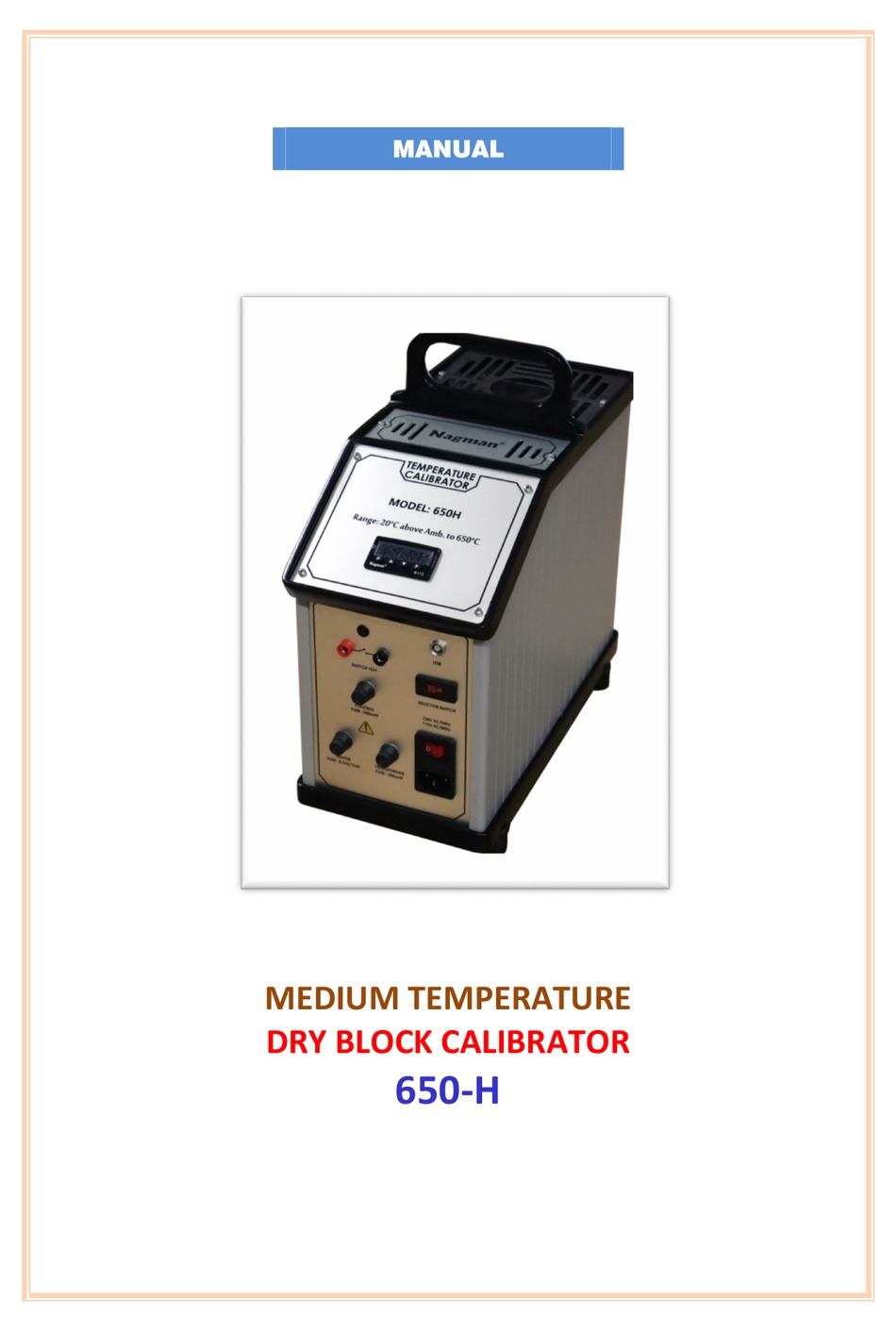 NAGMAN 650H MANUAL Pdf Download ManualsLib