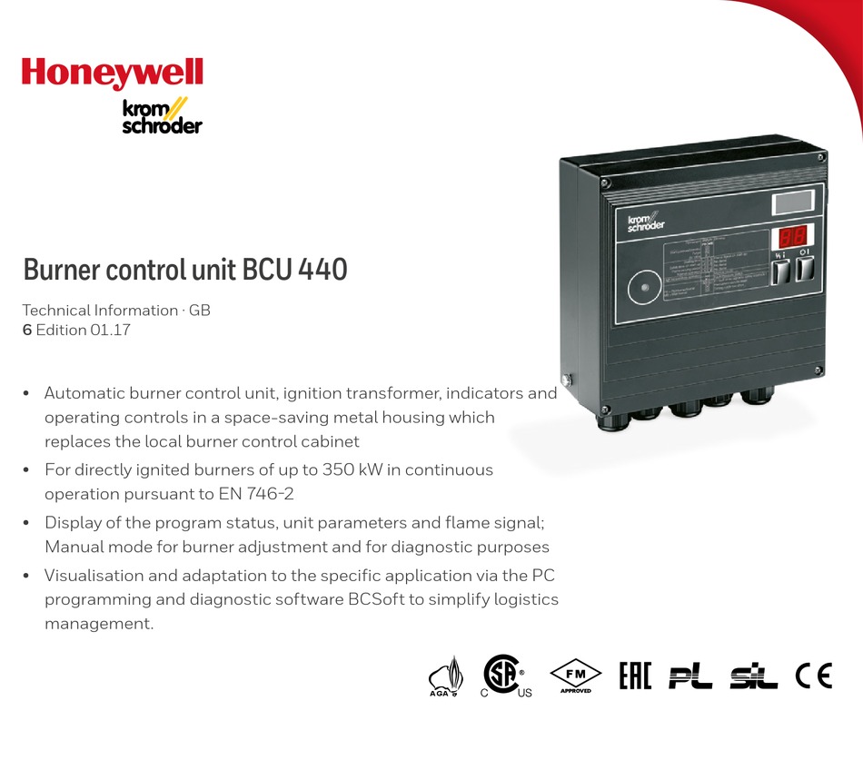 HONEYWELL KROM SCHRODER BCU 440 MANUAL Pdf Download | ManualsLib