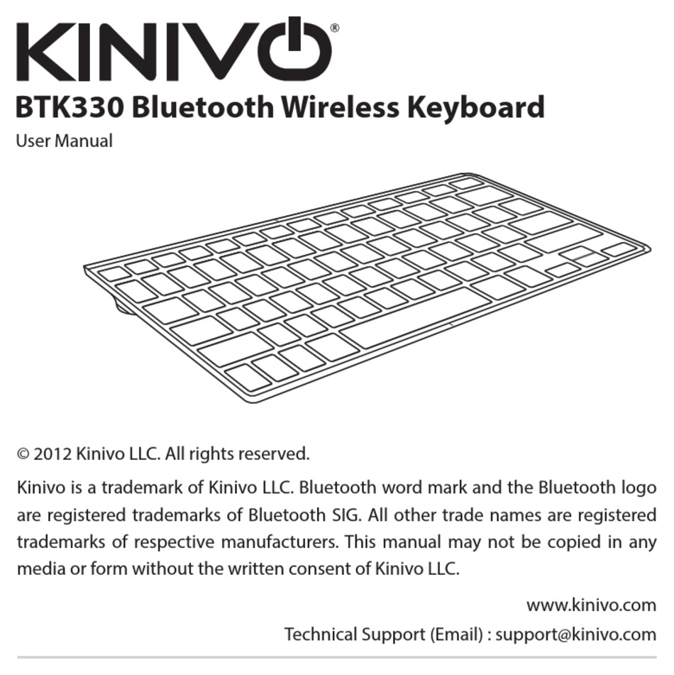 KINIVO BTK330 USER MANUAL Pdf Download | ManualsLib