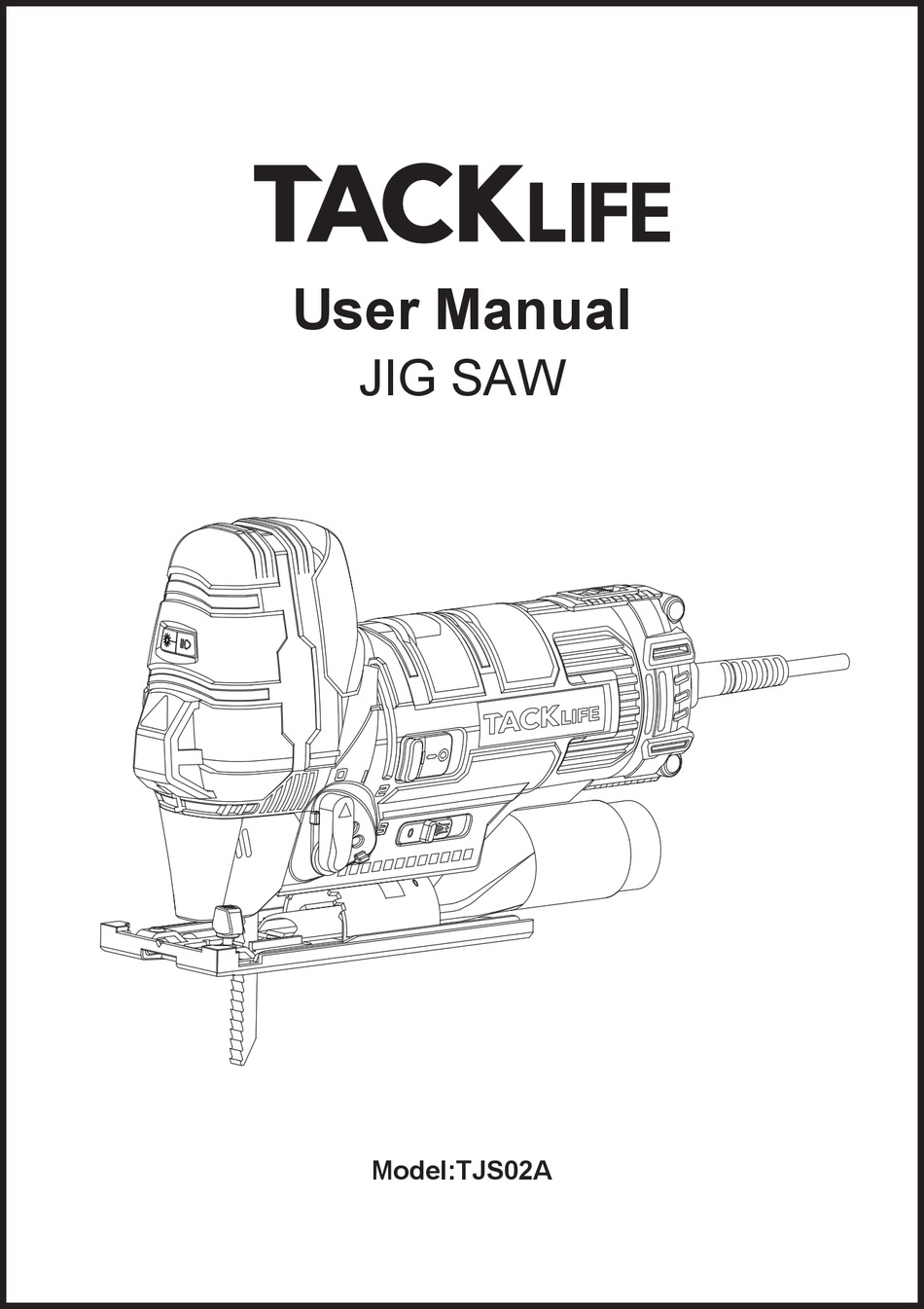 TACKLIFE TJS02A USER MANUAL Pdf Download ManualsLib