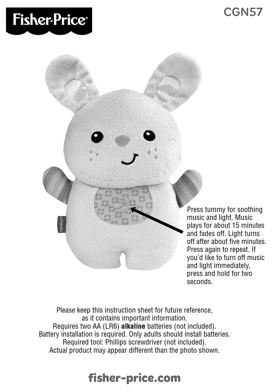 FISHERPRICE CGN57 INSTRUCTION SHEET Pdf Download ManualsLib