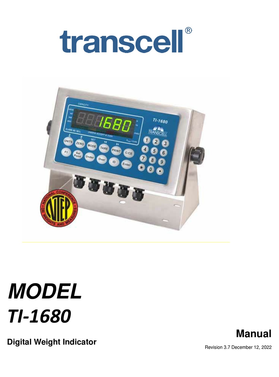 TRANSCELL TECHNOLOGY TI1680 MANUAL Pdf Download ManualsLib