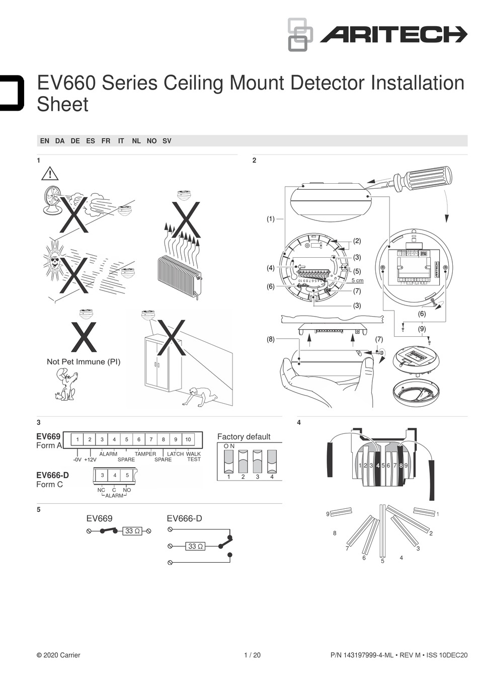 ARITECH EV660 SERIES INSTALLATION SHEET Pdf Download ManualsLib