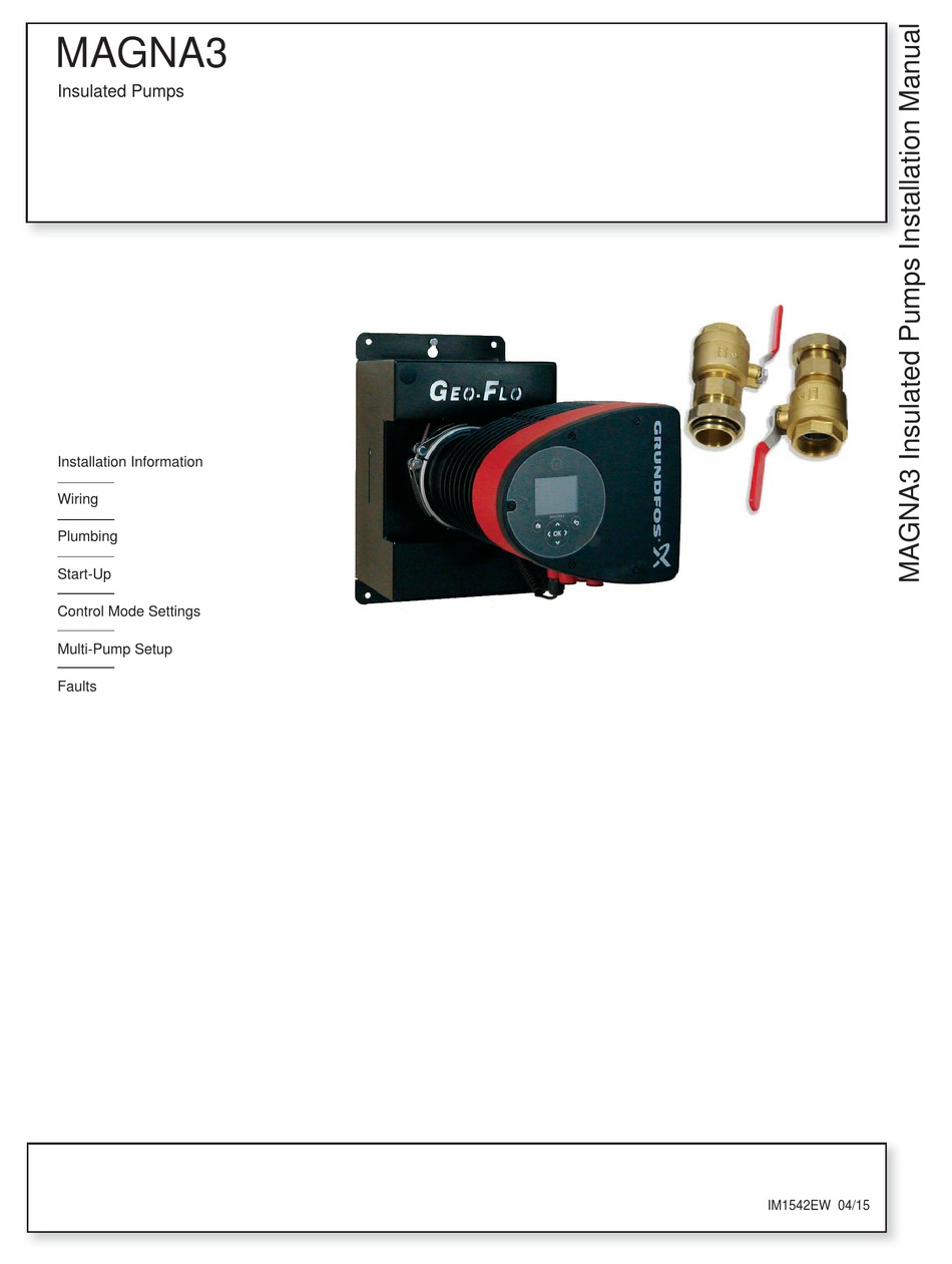 GRUNDFOS GEOFLO MAGNA3 INSTALLATION MANUAL Pdf Download ManualsLib