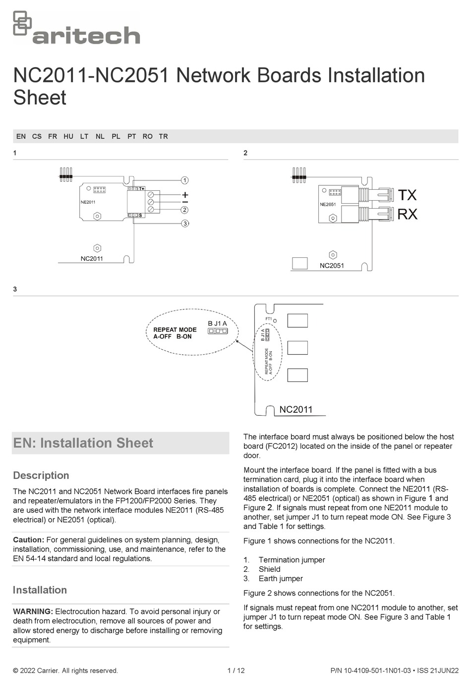 ARITECH NC2011 INSTALLATION SHEET Pdf Download ManualsLib