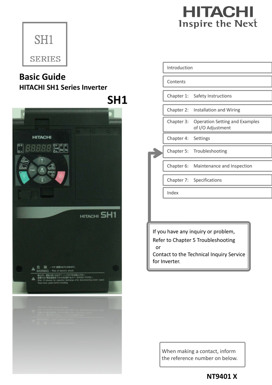 HITACHI SH1 SERIES BASIC MANUAL Pdf Download | ManualsLib