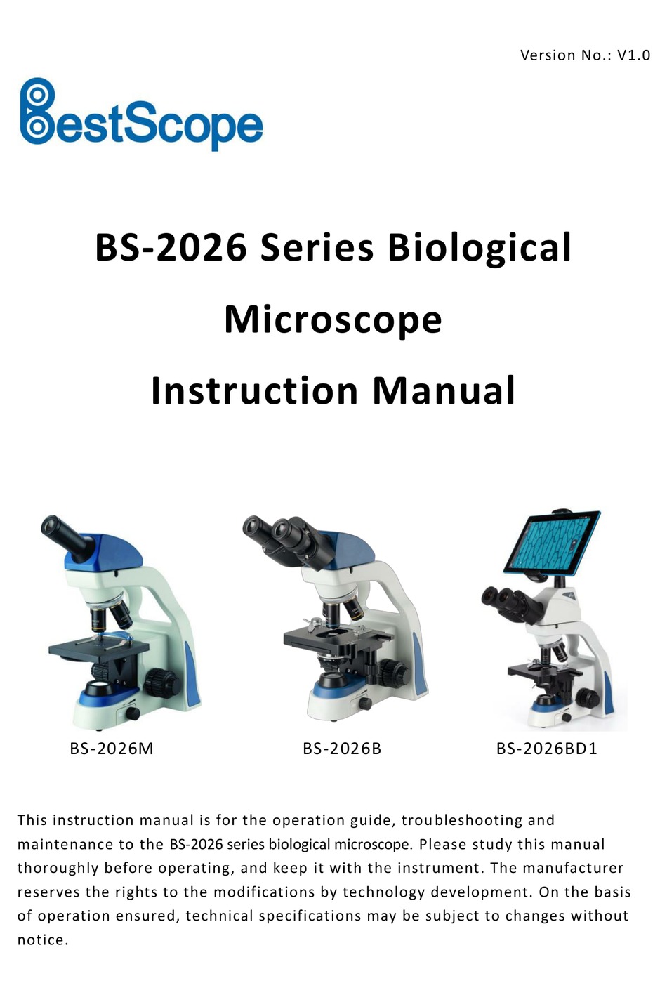 BESTSCOPE BS-2026 SERIES INSTRUCTION MANUAL Pdf Download | ManualsLib