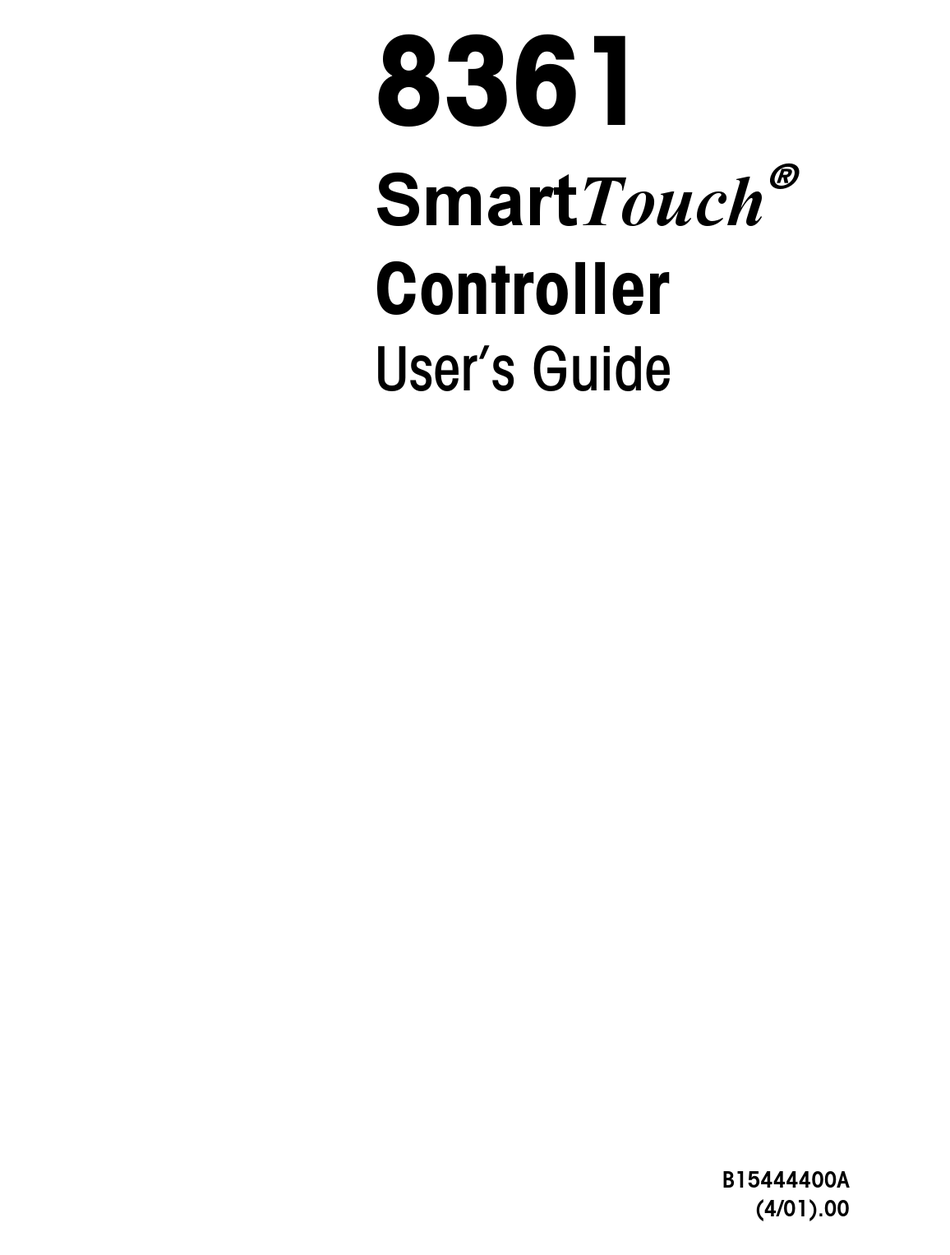 METTLER TOLEDO SMARTTOUCH 8361 USER MANUAL Pdf Download ManualsLib